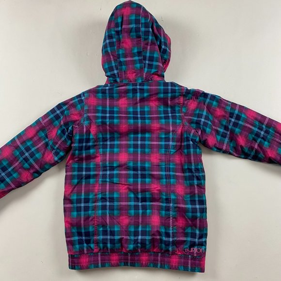 Burton Twist Bomber Jacket Girls XL US 18 Ski Snowboard Plaids - Picture 3 of 12